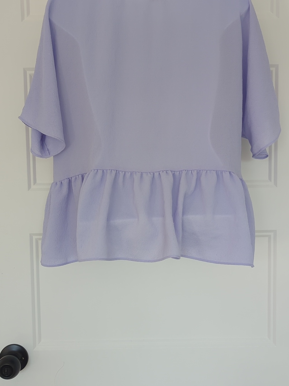 Wilfred Aritzia Lilac Peplum Blouse Size S Flowy Feminine Top - Picture 6 of 6
